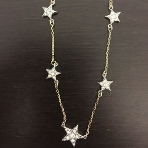 Banana republic star rhinestone necklace